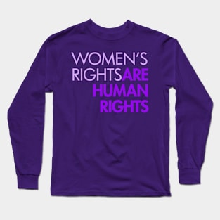 Women's Rights are Human Rights - lavender Long Sleeve T-Shirt